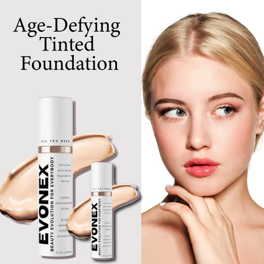 Age-Defying Tinted Foundation – Sheer Coverage & Hydrating Sunscreen