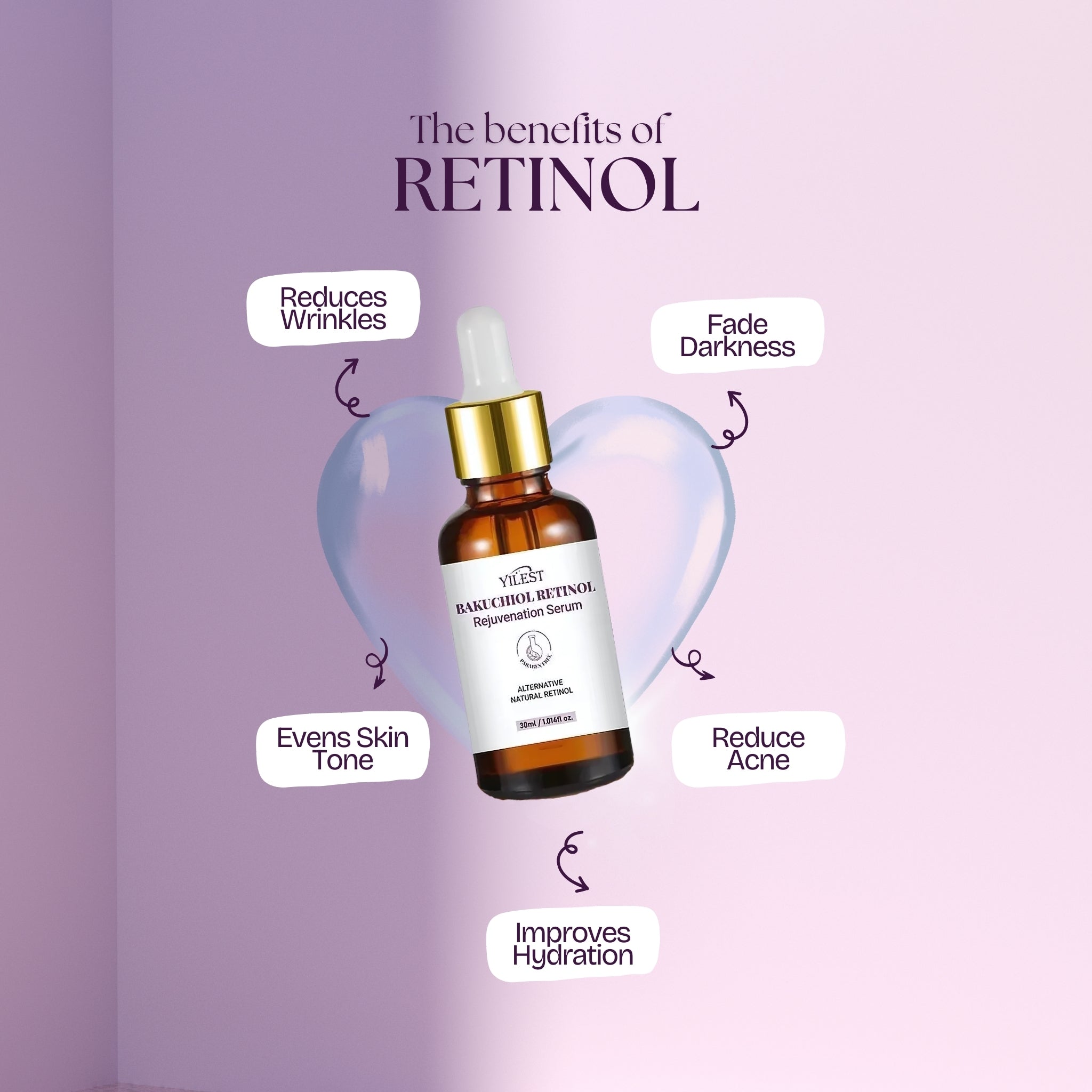 Bakuchiol Retinol Serum – Moisturizing & Firming Facial Essence