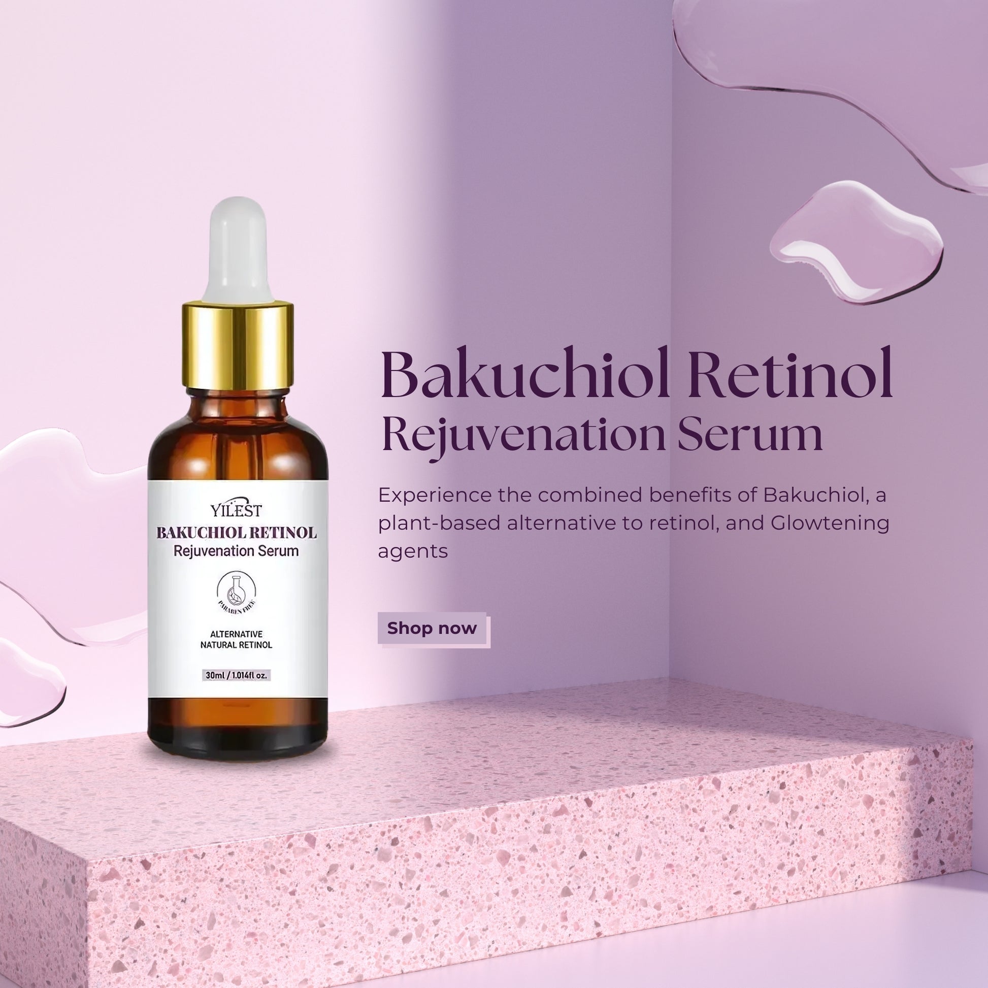 Bakuchiol Retinol Serum – Moisturizing & Firming Facial Essence