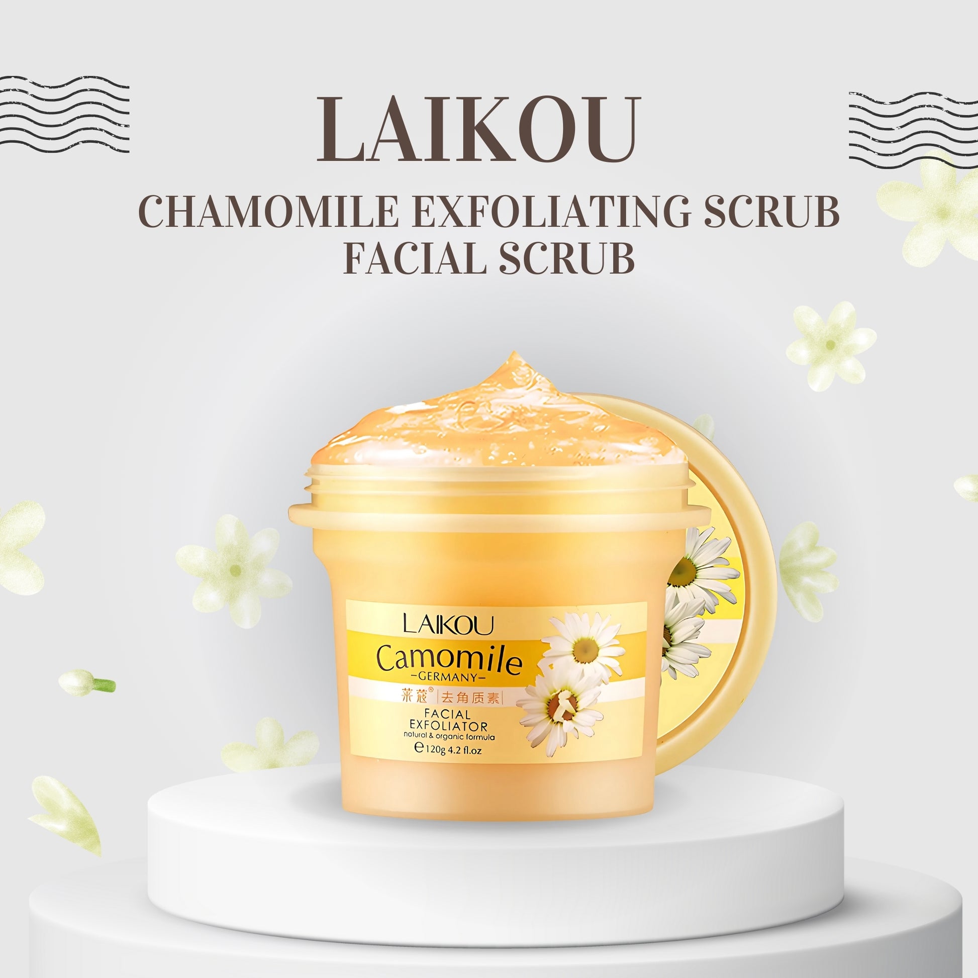 Deep Cleansing Chamomile Exfoliator Gel Scrub