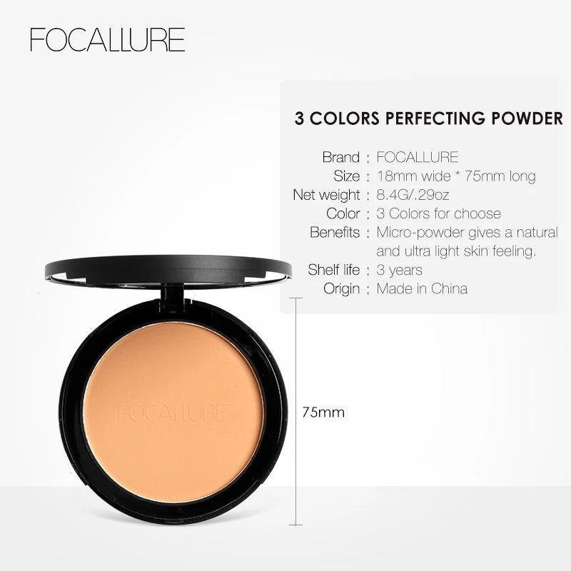 Oil-Control Natural Foundation Pressed Powder - Flawless Matte Finish - Zenith Cart