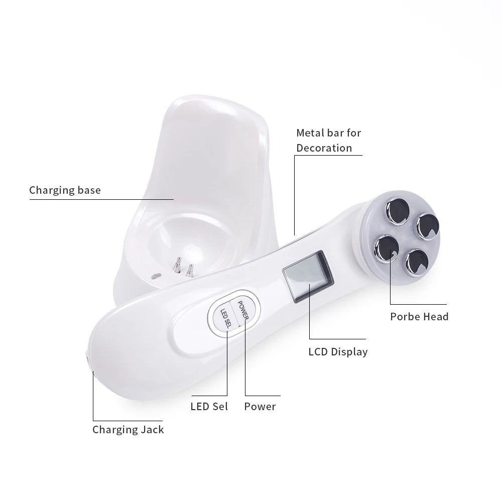 EMS Face Lifting Machine – Microcurrent Skin Firming & LED Beauty Device - Zenith Cart