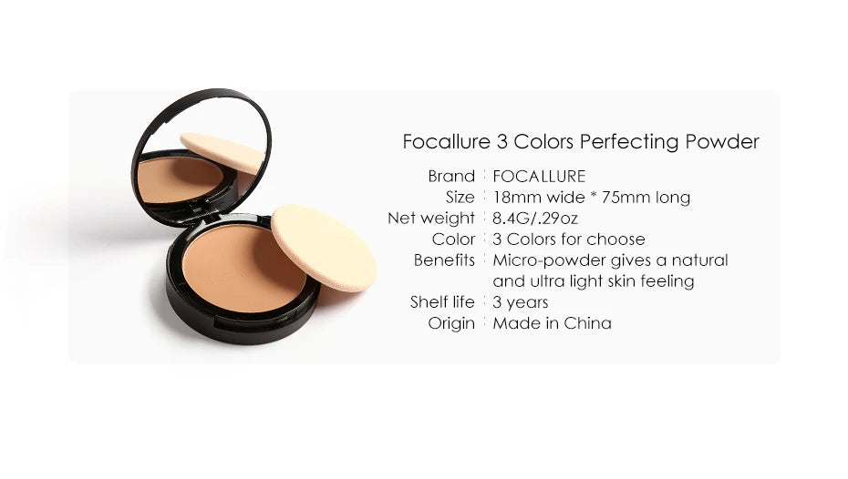 Oil-Control Natural Foundation Pressed Powder - Flawless Matte Finish - Zenith Cart