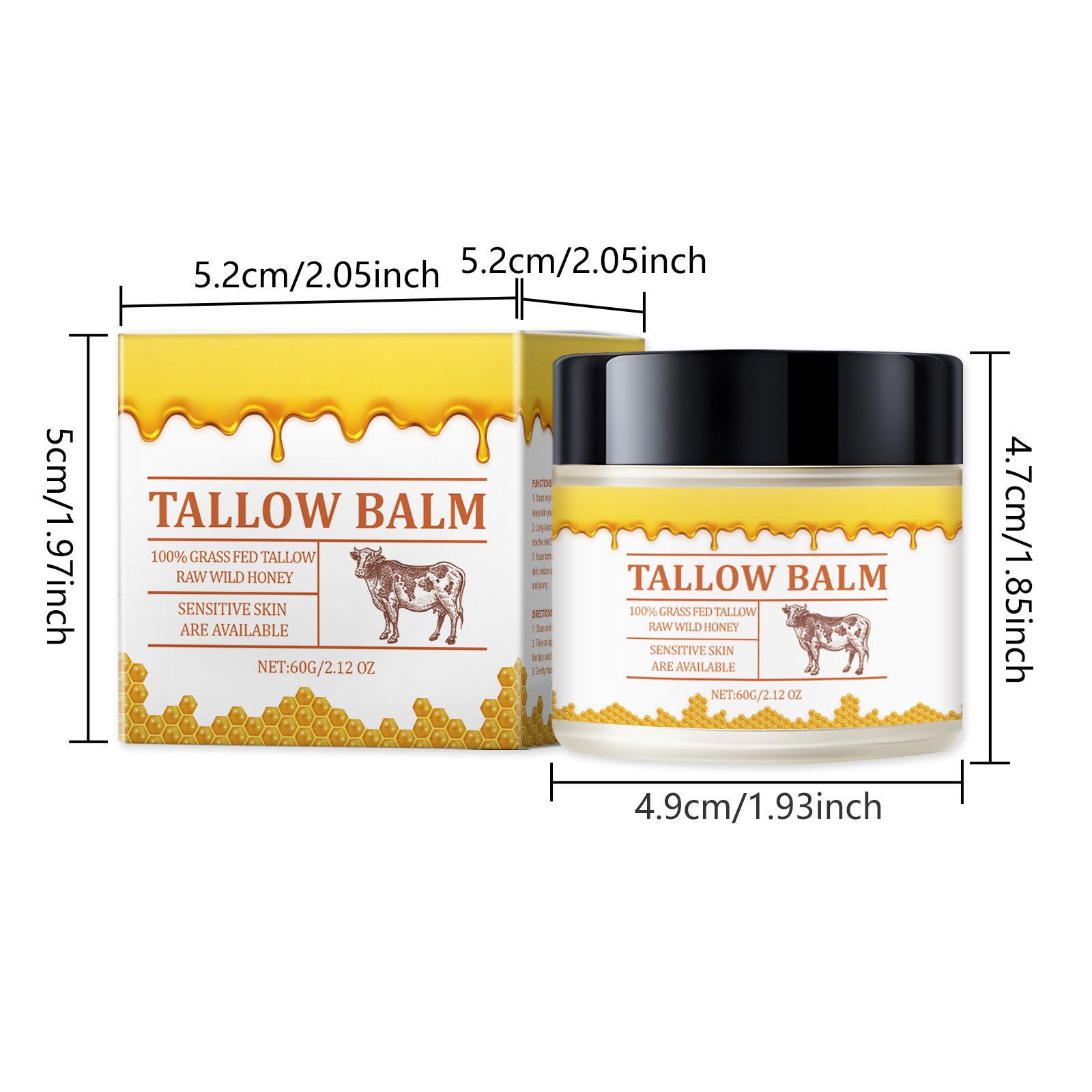 Tallow & Honey Balm-Smoothing Balm with Wild Honey - Zenith Cart