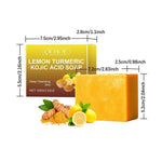 Lemon Turmeric Kojic Acid Soap-Natural brightening soap - Zenith Cart