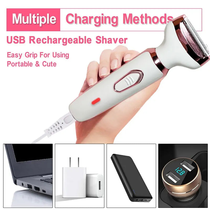 Electric Body Hair Trimmer for ladies_Portable electric razor for women - Zenith Cart