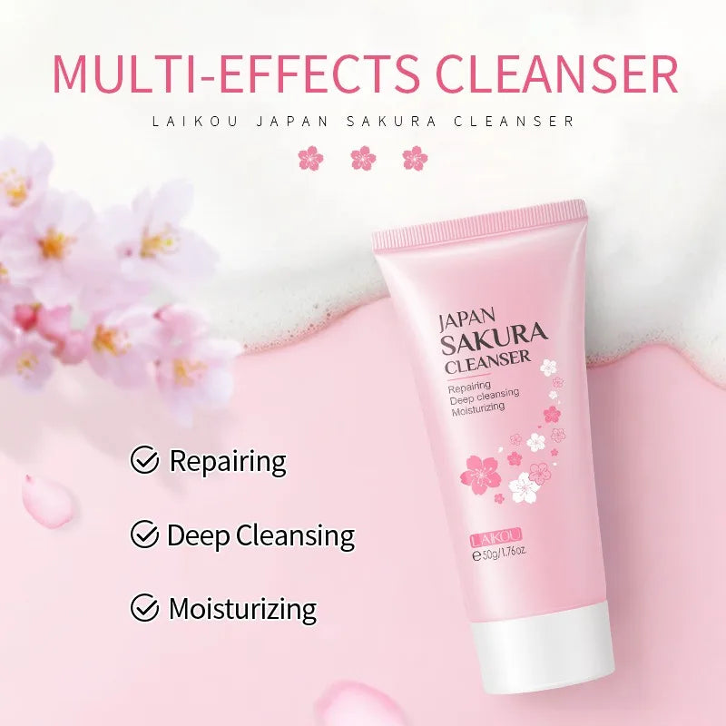 Sakura Deep Clean Foam Face Wash – Oil-Free Radiance - Zenith Cart