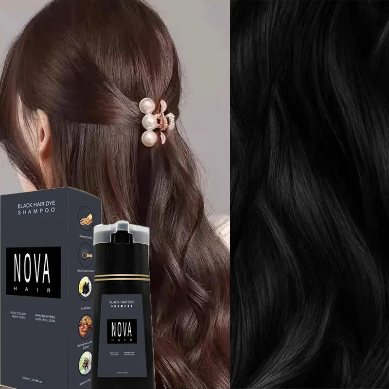 Nova Instant Hair Coloring Shampoo: Fluffy Texture, Stunning Color - Zenith Cart