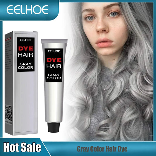 Smoky Gray Permanent Hair Dye Cream – Unisex Silver & Light Grey - Zenith Cart