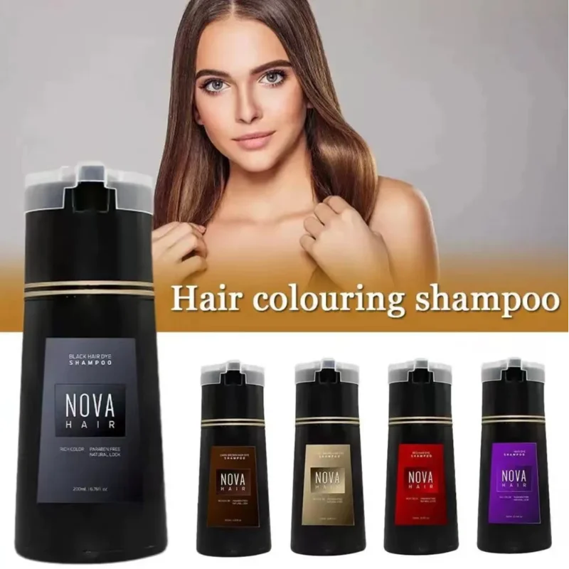 Nova Instant Hair Coloring Shampoo: Fluffy Texture, Stunning Color - Zenith Cart