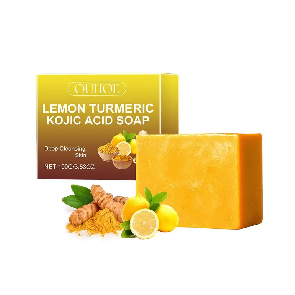 Lemon Turmeric Kojic Acid Soap-Natural brightening soap - Zenith Cart