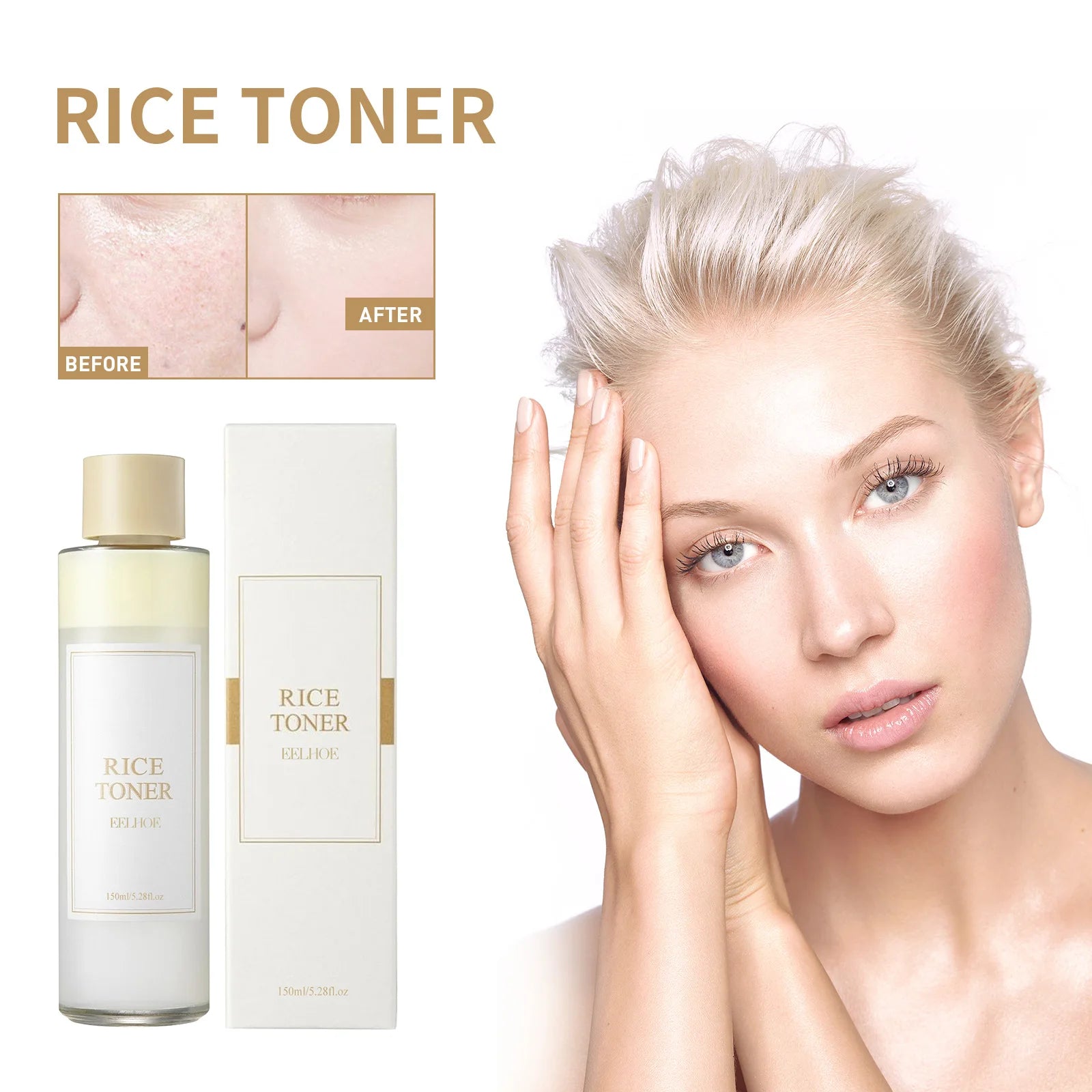 Radiant Glow Organic Rice Face Toner_Nature's Solution for Youthful Skin - Zenith Cart