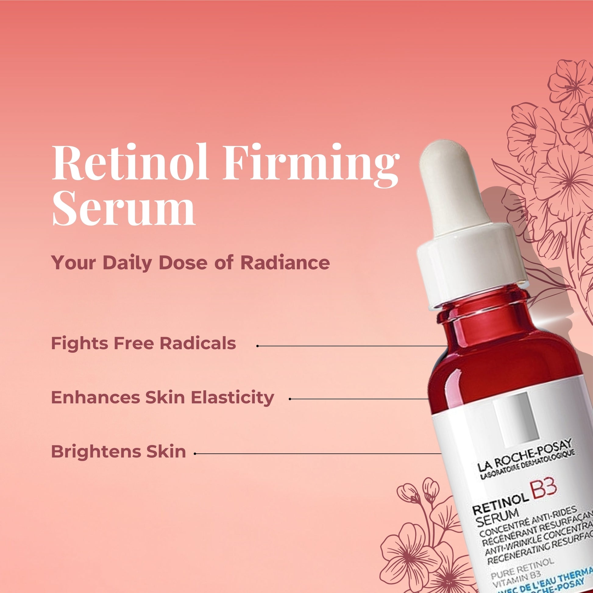 Skin Brightening & Firming Retinol Vitamin B3 Serum