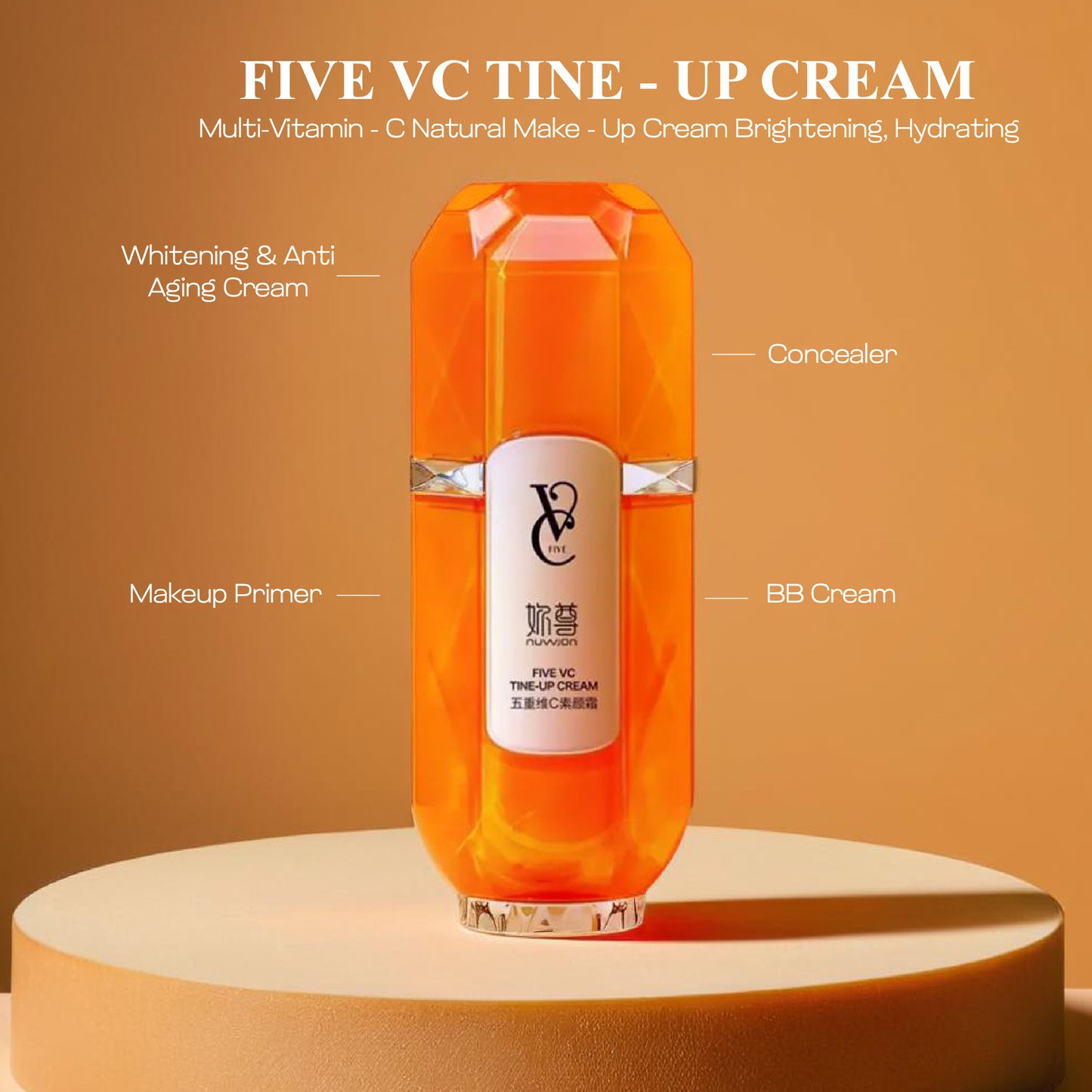 Multi-Vitamin C Natural Make-up Cream_Brightening